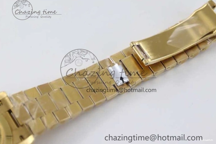 Dial YG Steel 40mm 1:1 Best TWF A2836 Crystal Date 904L YG Edition on Bracelet Day YG 0430